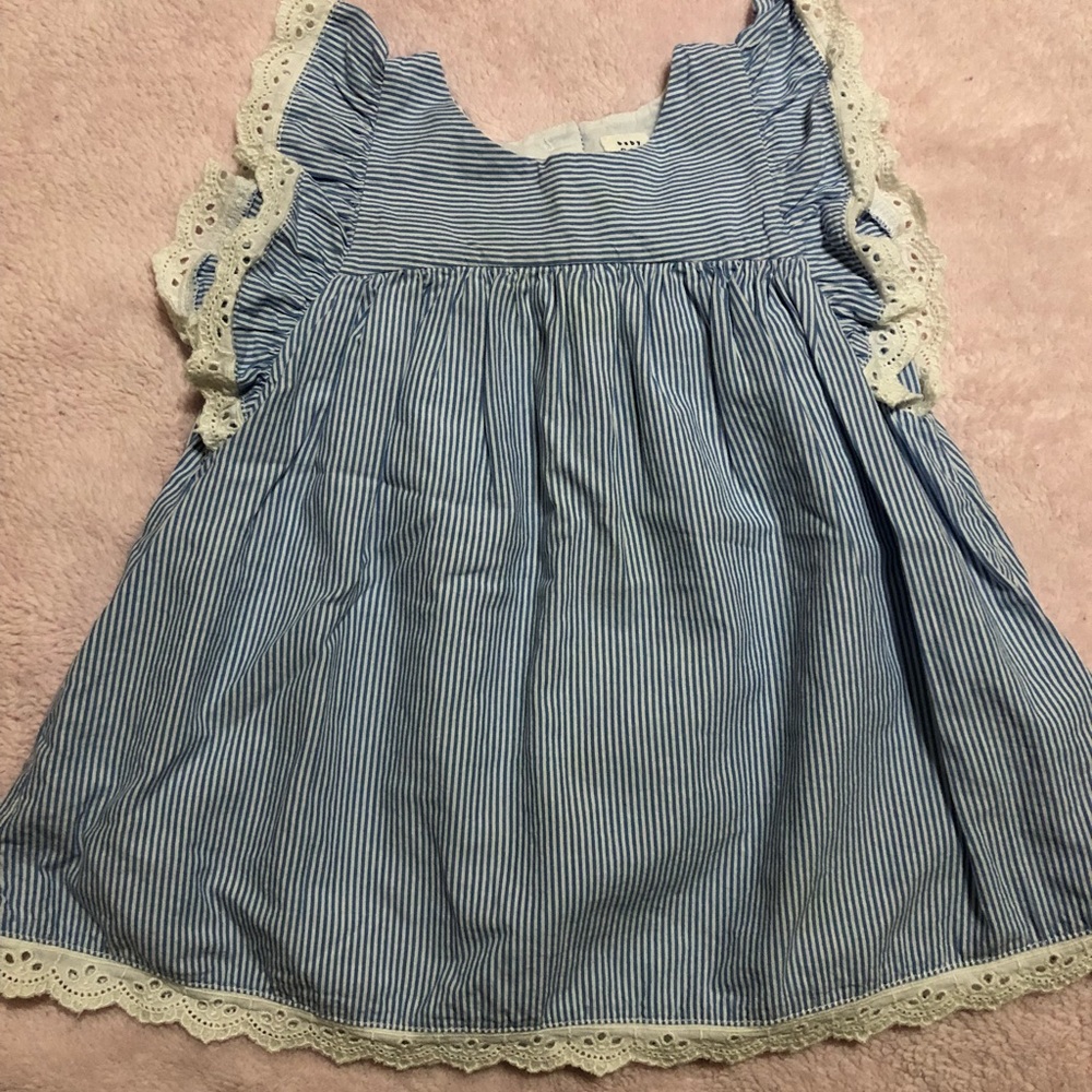 Blue and White striped GAP Dress